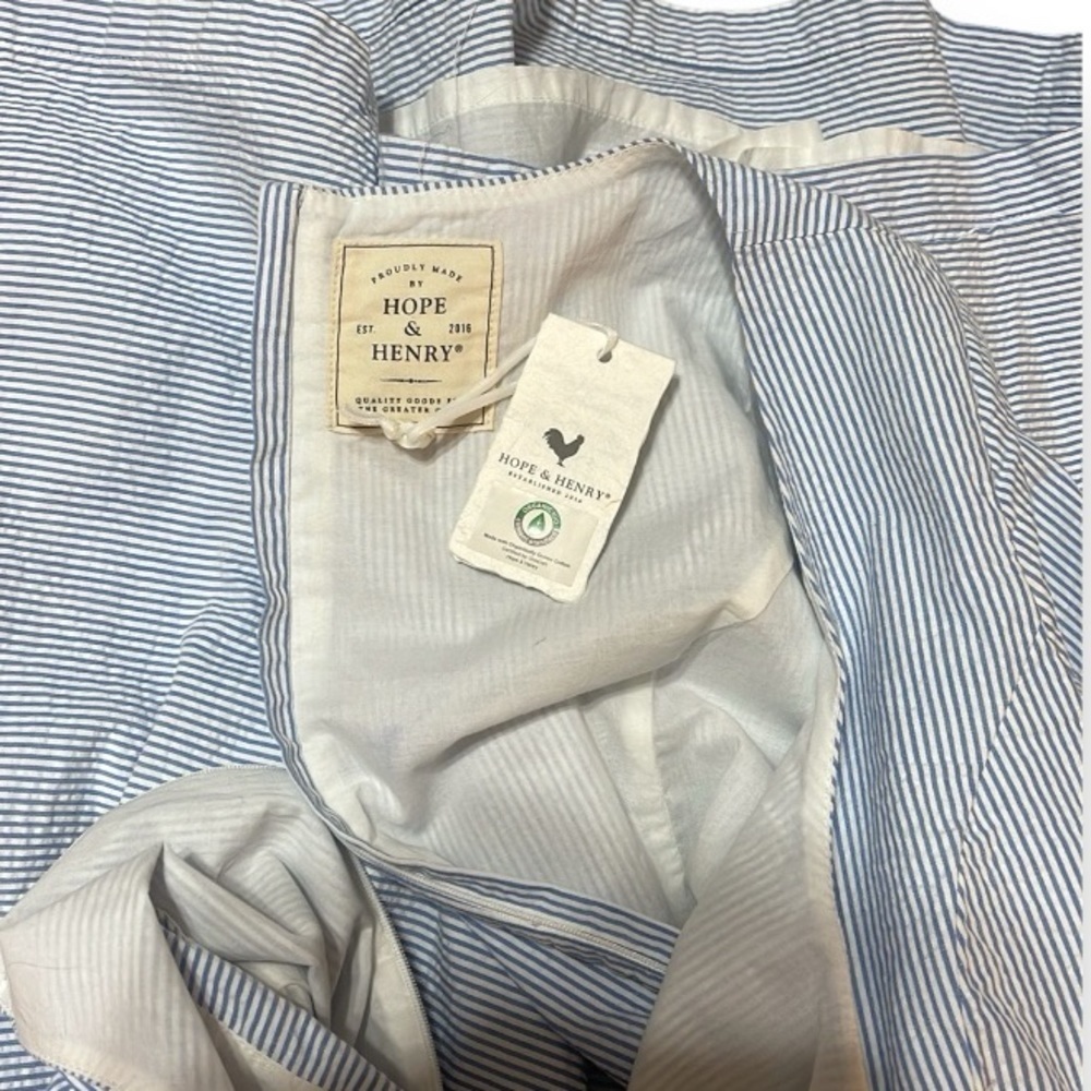 Light Blue Mini Dress with Ruffled Sleeves - Picture 8 of 9